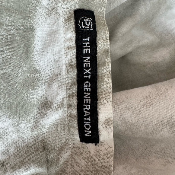 PETROL Grey rhinestone Cotton MEN’S Large LONG SLEEVE Western Shirt. Pearl snaps - Picture 7 of 8